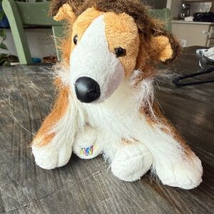 Webkinz - rare find- Plush Dog Toy - Brown and White